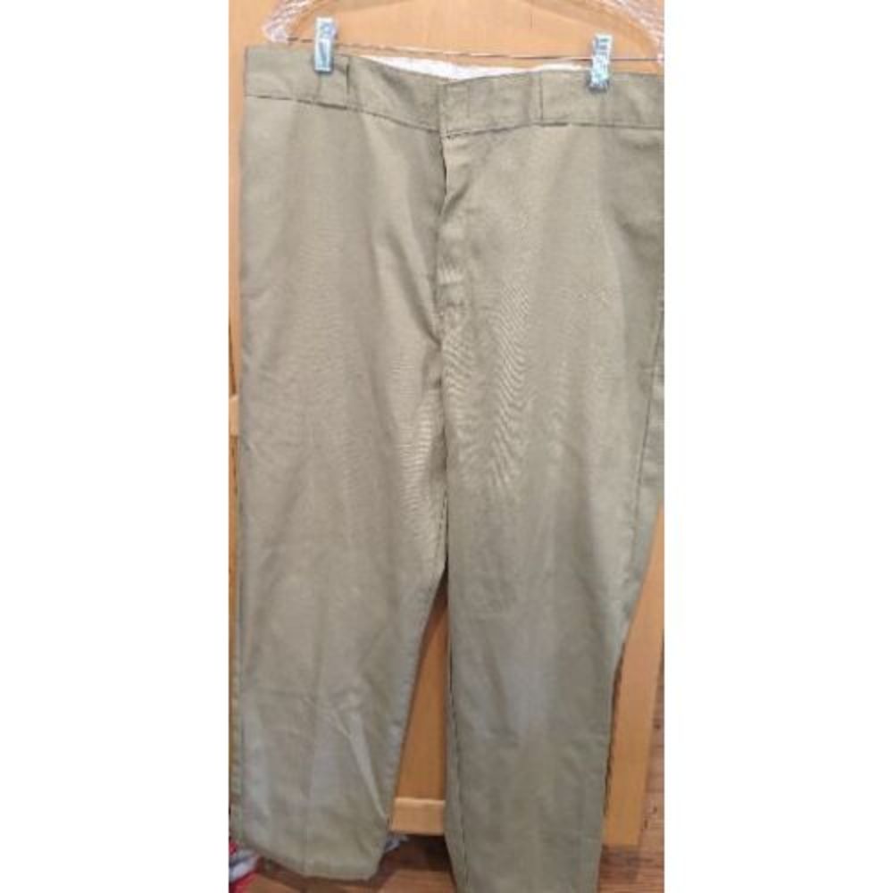 Dickies 874 Work Pants 36X32 Khaki Color Chino Stain Resistant Zipper NWT‎